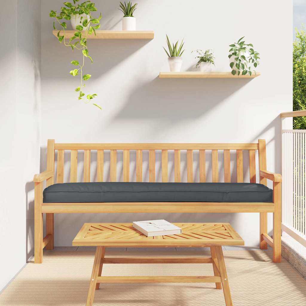 Cuscino tavolozza Vidaxl antracite 200 x 40 x 8 cm tessuto oxford