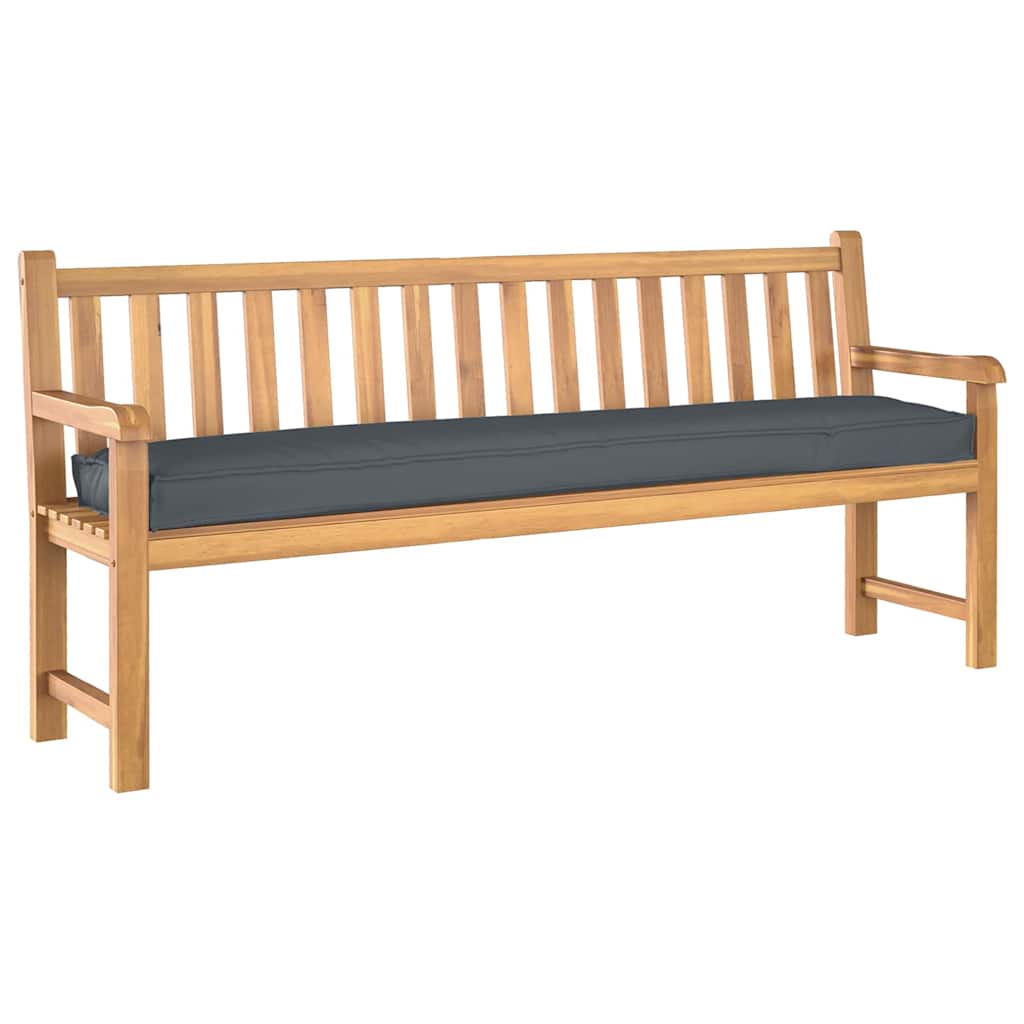 Cuscino tavolozza Vidaxl antracite 200 x 40 x 8 cm tessuto oxford