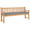 Cuscino palette Vidaxl grigio 200 x 40 x 8 cm in tessuto oxford