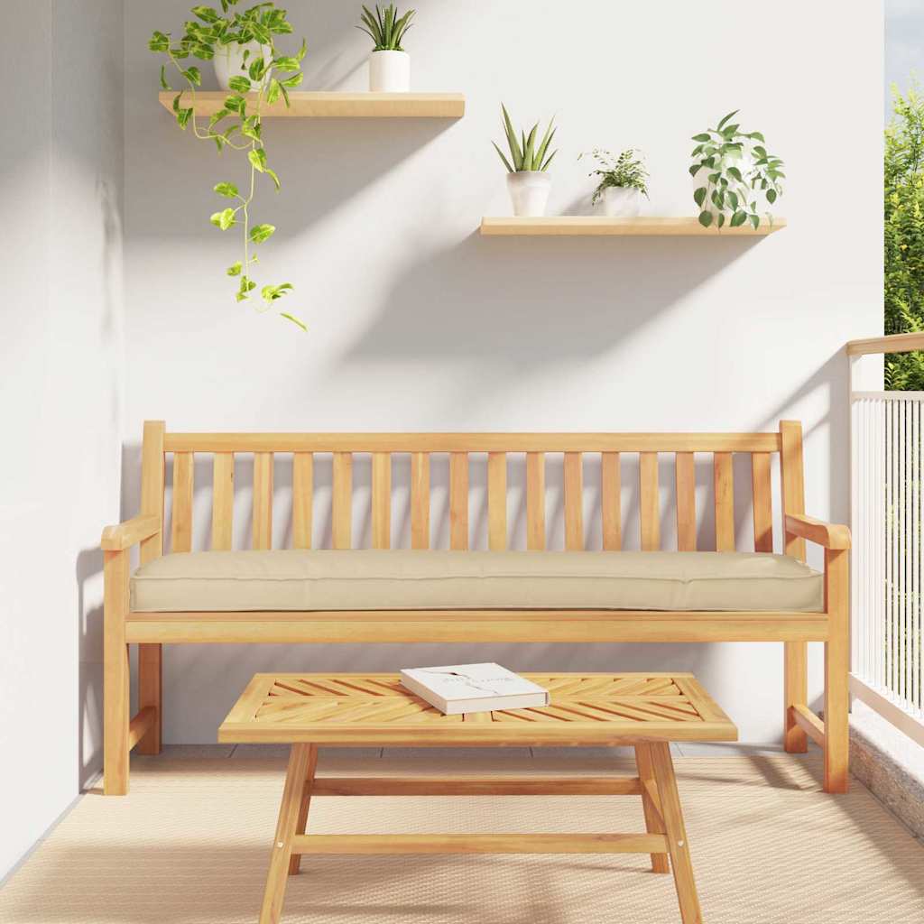 Cuscino tavolozza Vidaxl beige 200 x 40 x 8 cm tessuto oxford