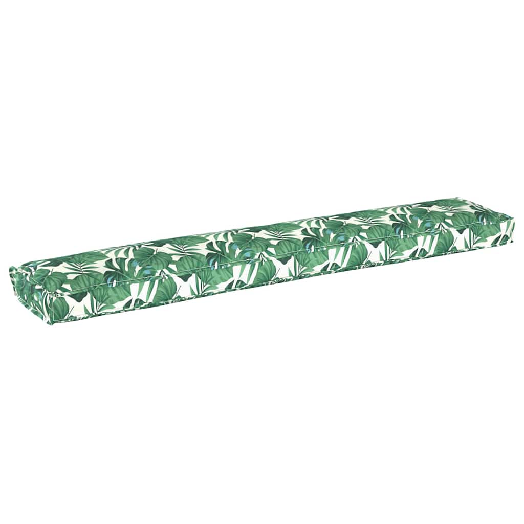 Vidaxx cojín paleta estampado de hojas florales 200 x 40 x 8 cm tela oxford