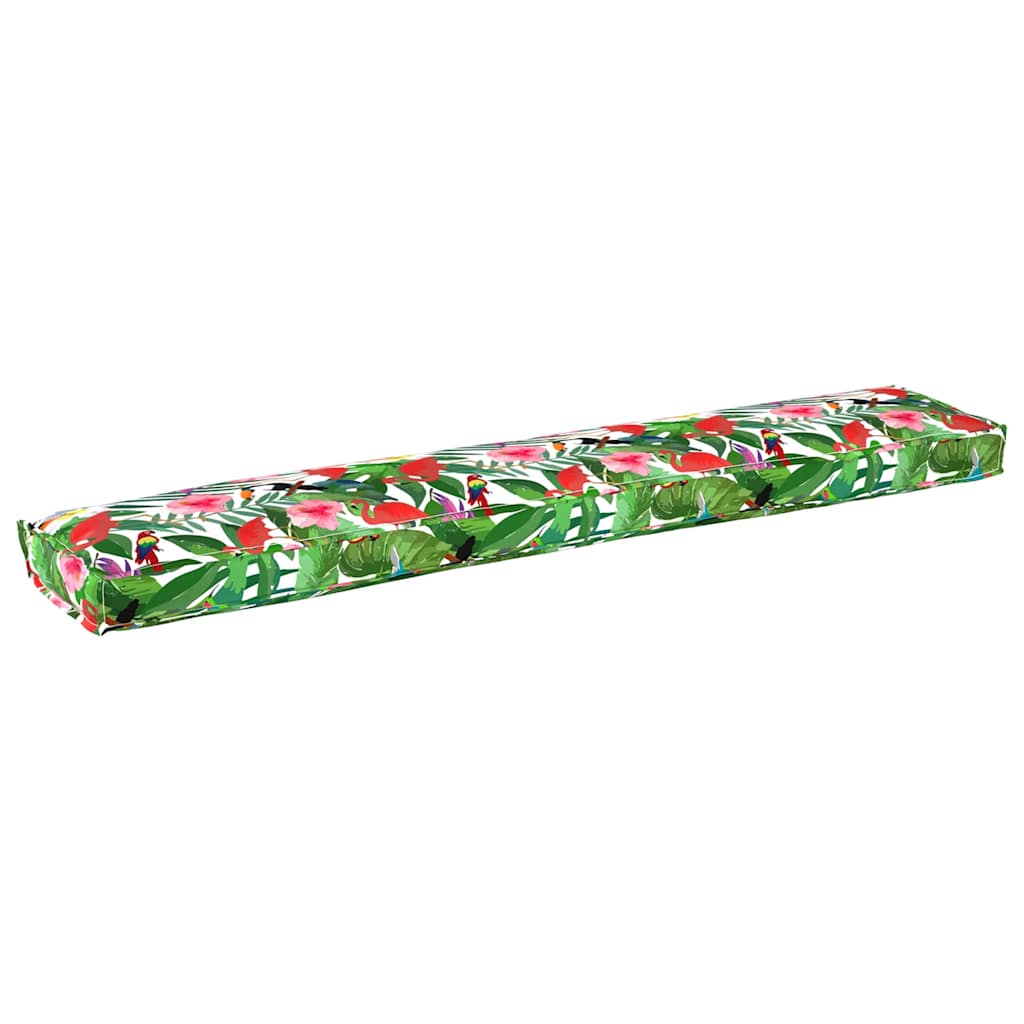 Vidaxx tavolozza cuscino giungla tropicale 200 x 40 x 8 cm tessuto oxford