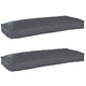 Juego de cojines para palé VidaXL 2 piezas antracita 100 x 40 x 8 cm tela oxford