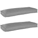 VidaXL juego de cojines para palé 2 piezas gris 100 x 40 x 8 cm tela oxford
