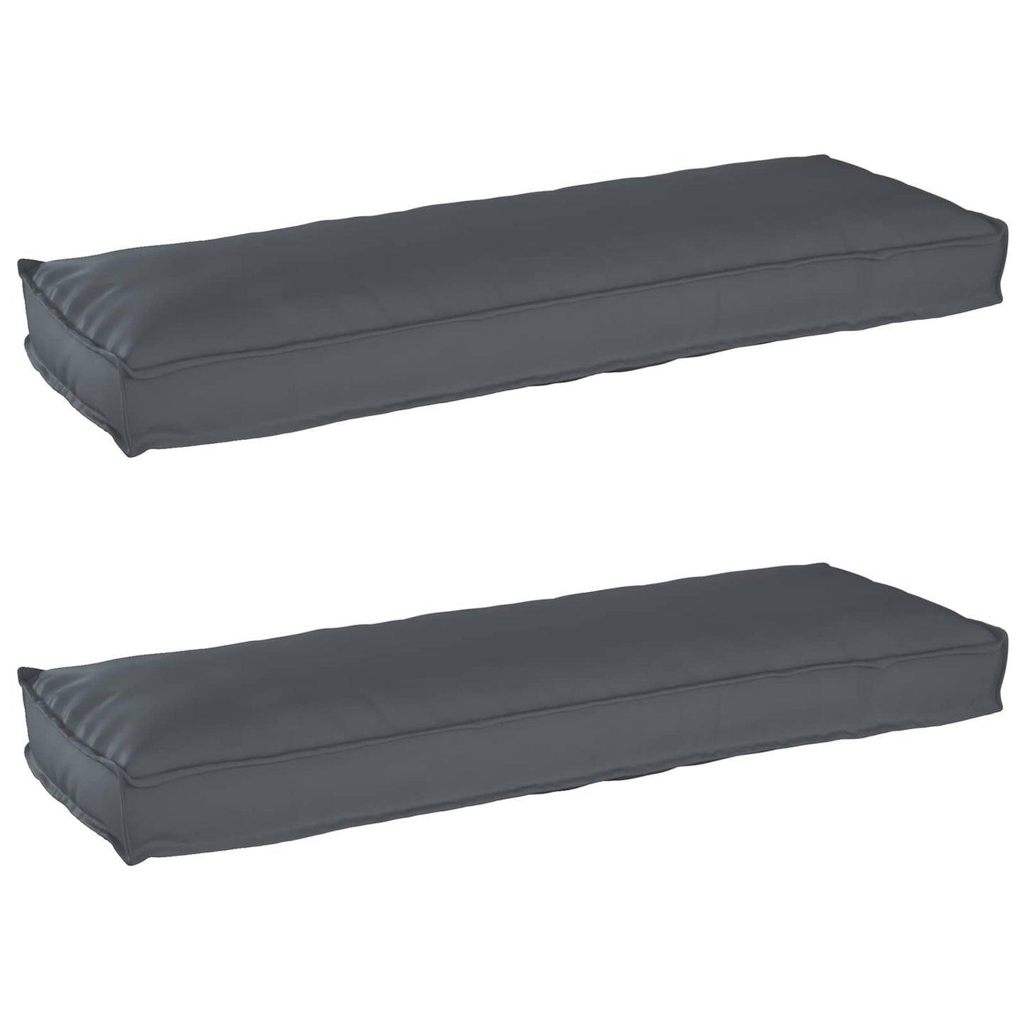 VidaXL cojín palet set 2 piezas antracita 120 x 40 x 8 cm tela oxford