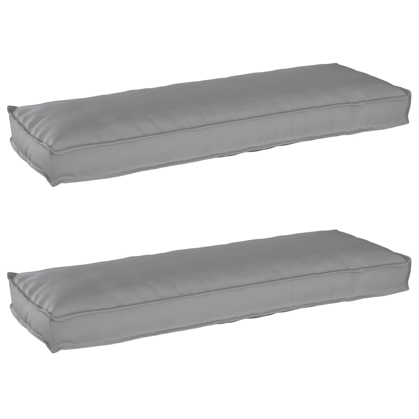 VidaXL juego de cojines para palé 2 piezas gris 120 x 40 x 8 cm tela oxford