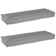 VidaXL juego de cojines para palé 2 piezas gris 120 x 40 x 8 cm tela oxford