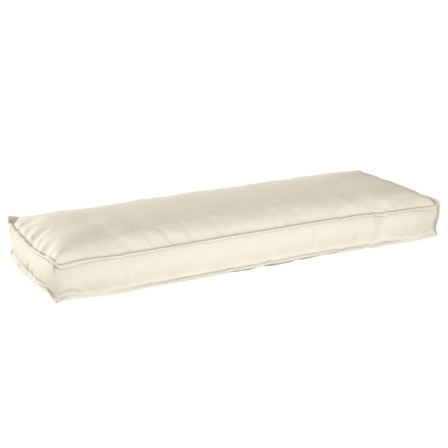 VidaXL set cuscini per pallet 2 pezzi crema 120 x 40 x 8 cm in tessuto oxford