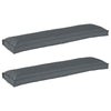 VidaXL set cuscini per pallet 2 pezzi antracite 150 x 40 x 8 cm tessuto oxford