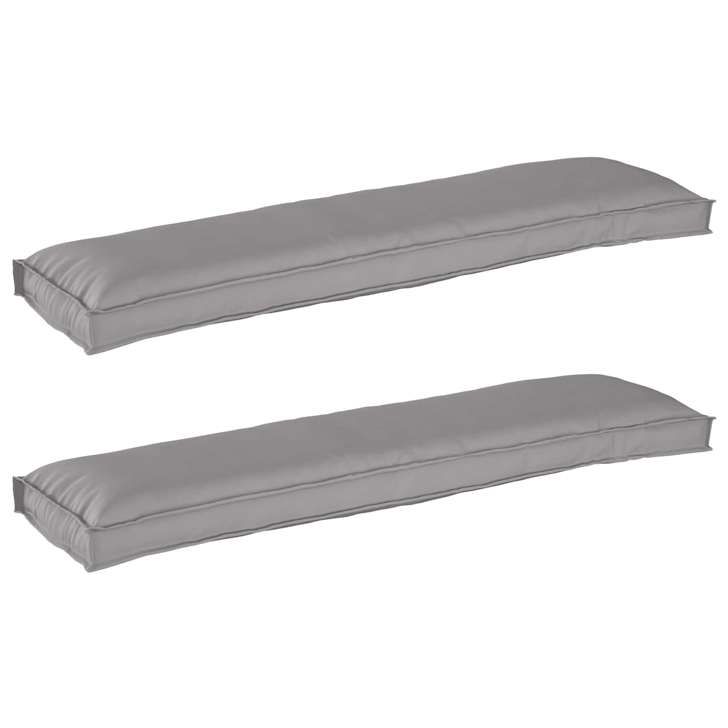 VidaXL juego de cojines para palé 2 piezas gris 150 x 40 x 8 cm tela oxford