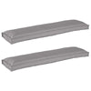 Set cuscini per pallet VidaXL 2 pezzi grigio 150 x 40 x 8 cm in tessuto oxford