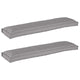 VidaXL juego de cojines para palé 2 piezas gris 150 x 40 x 8 cm tela oxford