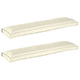 VidaXL juego de cojines para palé 2 piezas crema 150 x 40 x 8 cm tela oxford