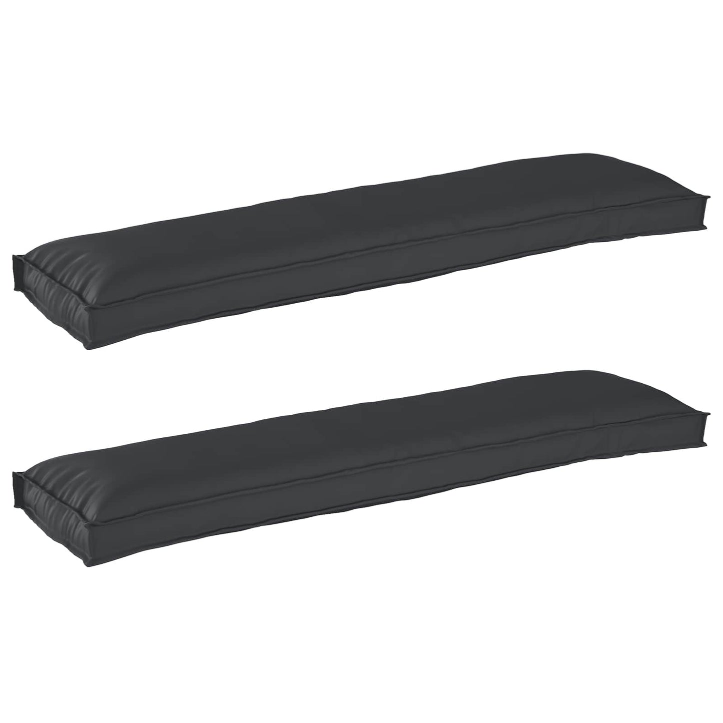 VidaXL juego de cojines para palé 2 piezas negro 150 x 40 x 8 cm tela oxford