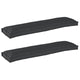 VidaXL juego de cojines para palé 2 piezas negro 150 x 40 x 8 cm tela oxford