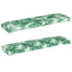 Juego de cojines para palé VidaXL 2 piezas estampado de hojas 150 x 40 x 8 cm tela oxford