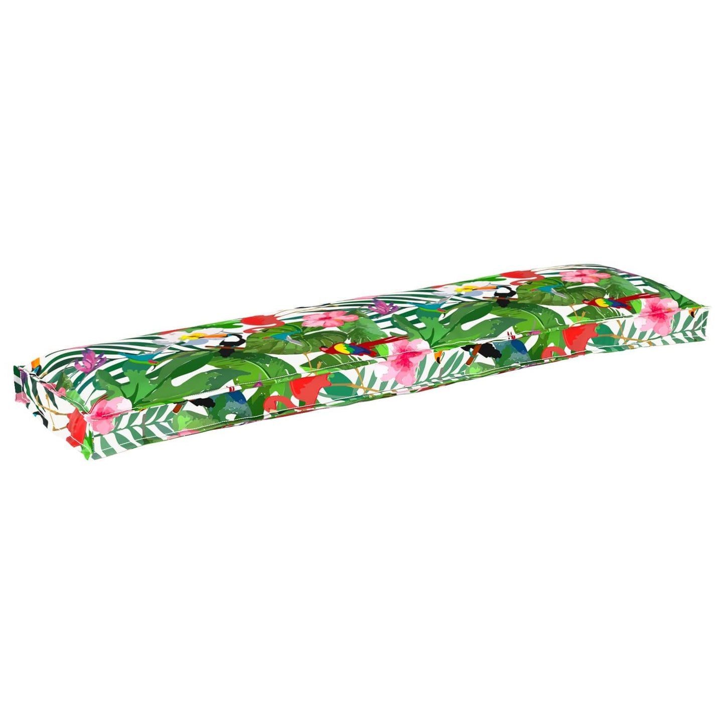 VidaXL set cuscini per pallet 2 pezzi giungla tropicale 150 x 40 x 8 cm