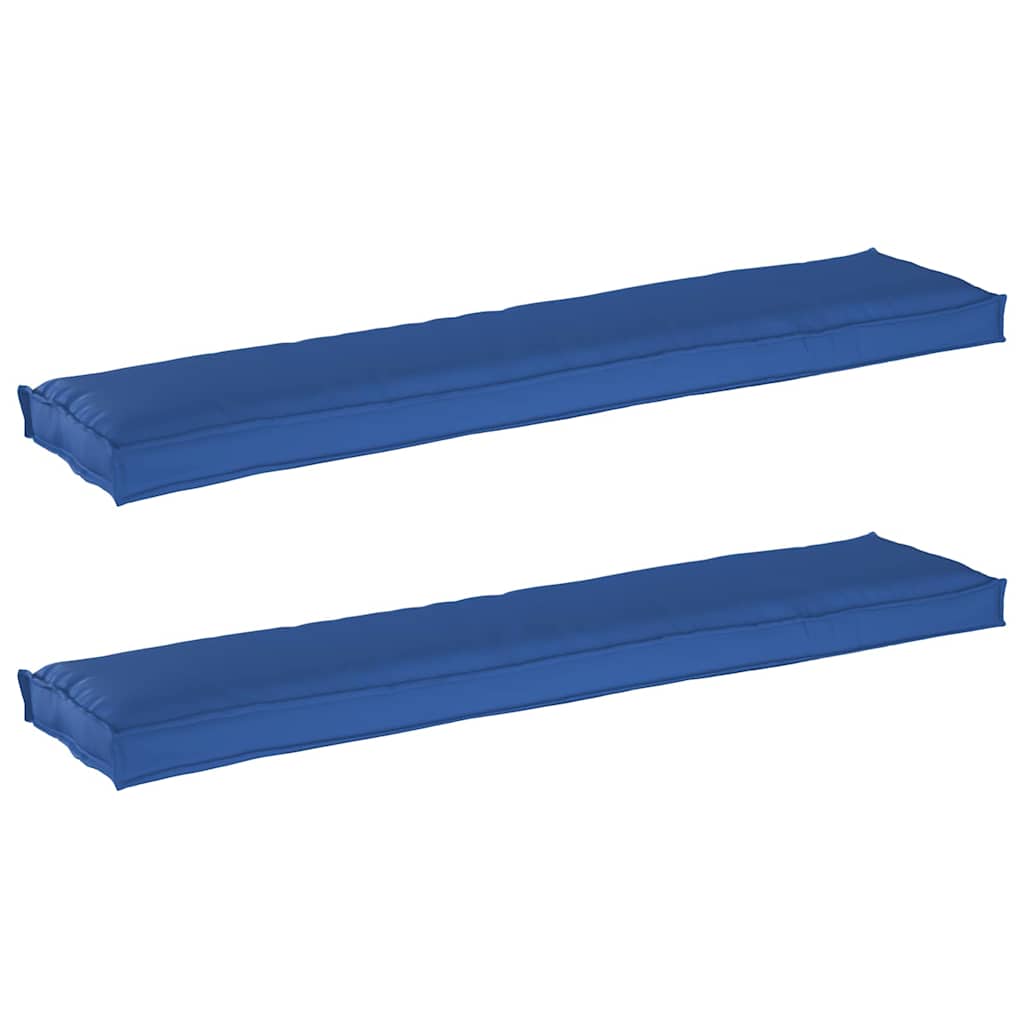 VidaXL juego de cojines para palés 2 piezas azul real 180 x 40 x 8 cm