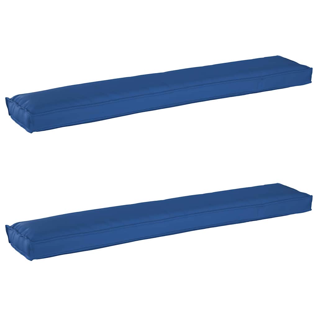 VidaXL juego de cojines para palés 2 piezas azul real 200 x 40 x 8 cm
