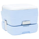 Vidaxl camping toilet lichtblauw en wit 41,5 x 36,5 x 30 cm polyetheen