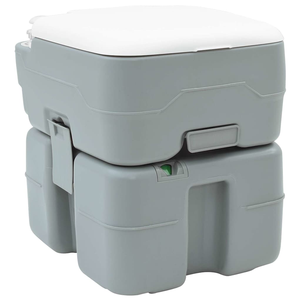 VidaXL inodoro de camping gris 41,5 x 36,5 x 42 cm