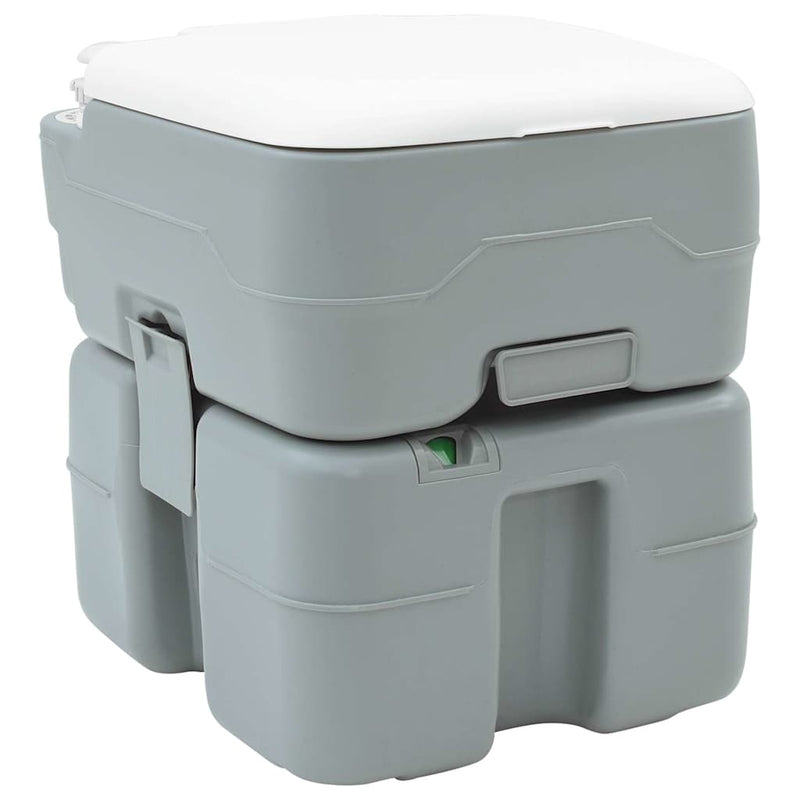 Vidaxl camping toilet grijs 41,5 x 36,5 x 42 cm