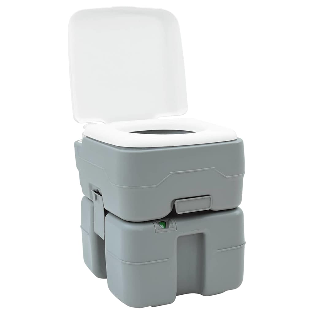 VidaXL inodoro de camping gris 41,5 x 36,5 x 42 cm