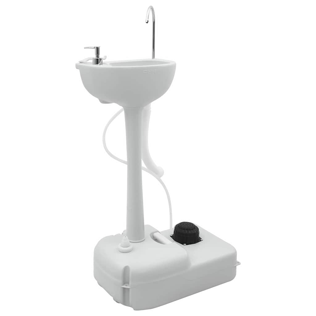 Lavabo da campeggio VidaXL grigio 50,5 x 33 x 103 cm