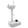 VidaXL lavabo de camping gris 50,5 x 33 x 103 cm