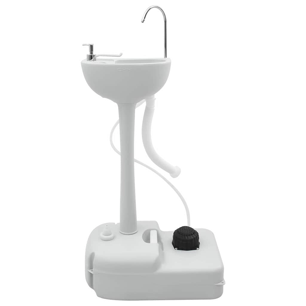 Lavabo da campeggio VidaXL grigio 50,5 x 33 x 103 cm