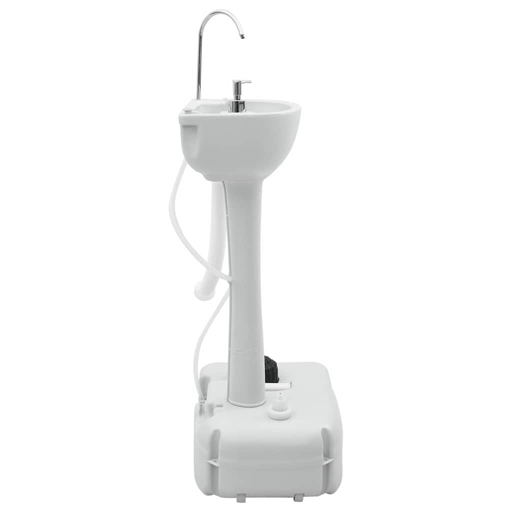 Lavabo da campeggio VidaXL grigio 50,5 x 33 x 103 cm