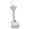 VidaXL lavabo de camping gris 50,5 x 33 x 103 cm