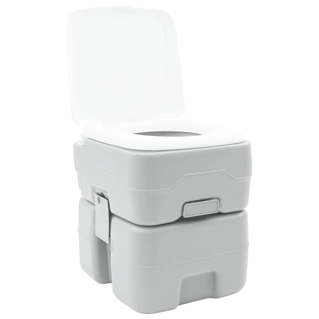 VidaXL inodoro de camping gris 41,5 x 36,5 x 42 cm