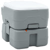 Vidaxl inodoro de camping gris y blanco 41,5 x 36,5 x 37,5 cm polietileno