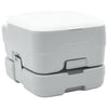 VidaXL inodoro de camping gris y blanco 41,5 x 36,5 x 30 cm polietileno