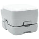 Vidaxl camping toilet grijs en wit 41,5 x 36,5 x 30 cm polyetheen
