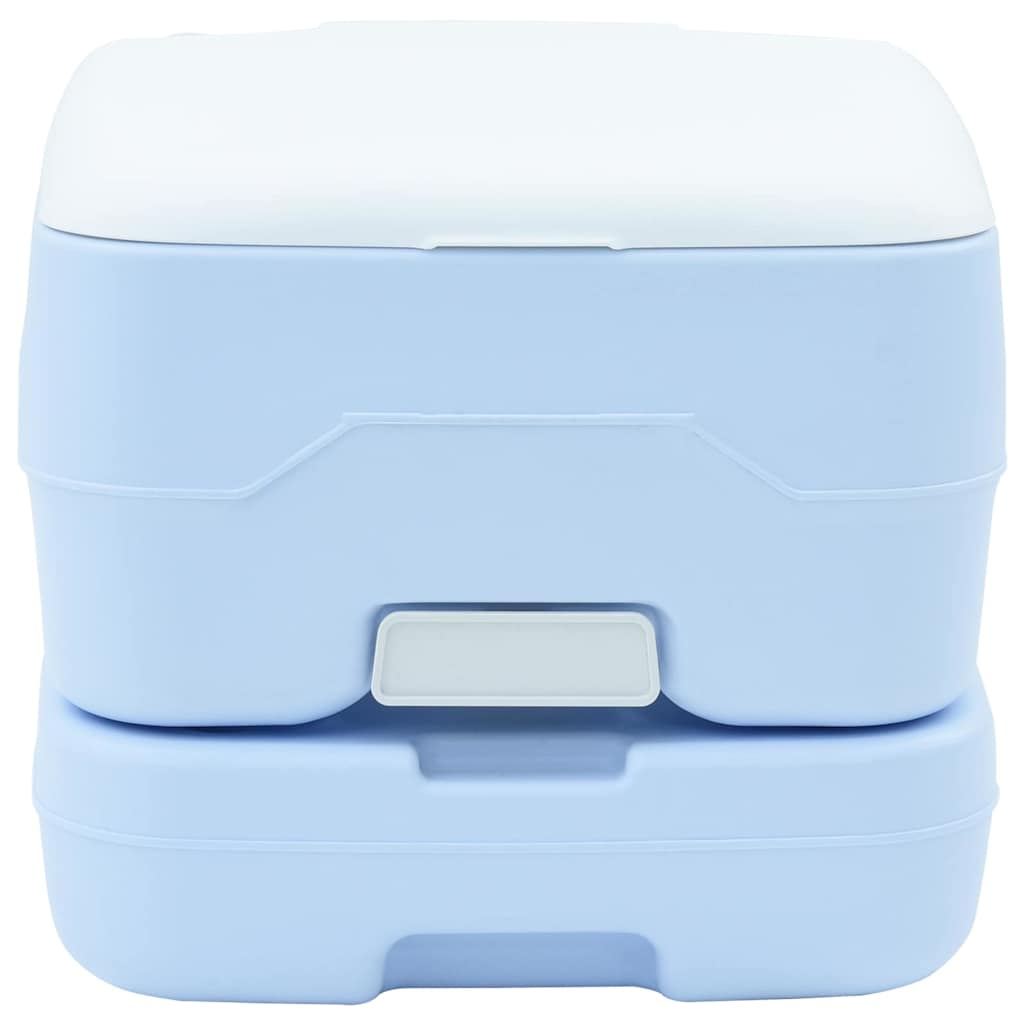 Vidaxl camping toilet lichtblauw en wit 41,5 x 36,5 x 30 cm polyetheen