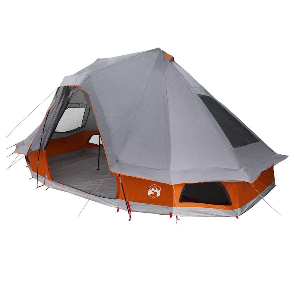 Tenda familiare Vidaxx Teepee grigio e arancione 466 x 310 x 240 cm