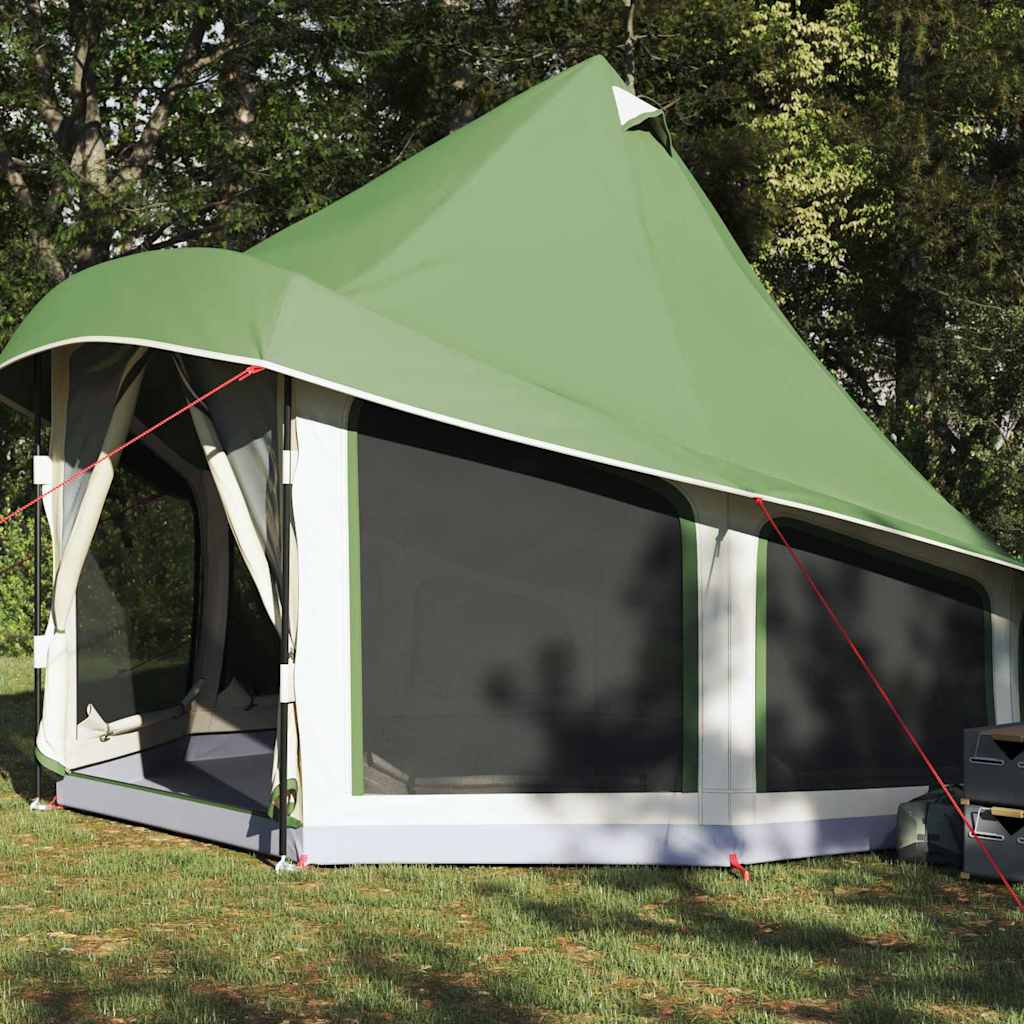 Tienda tipi familiar Vidaxx tipi con techo verde 404 x 370 x 270 cm