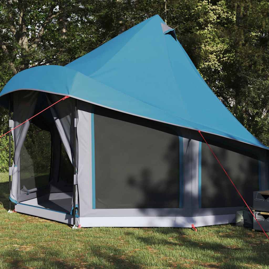 Vidaxx tipi familiar tienda tipi con techo azul 404 x 370 x 270 cm