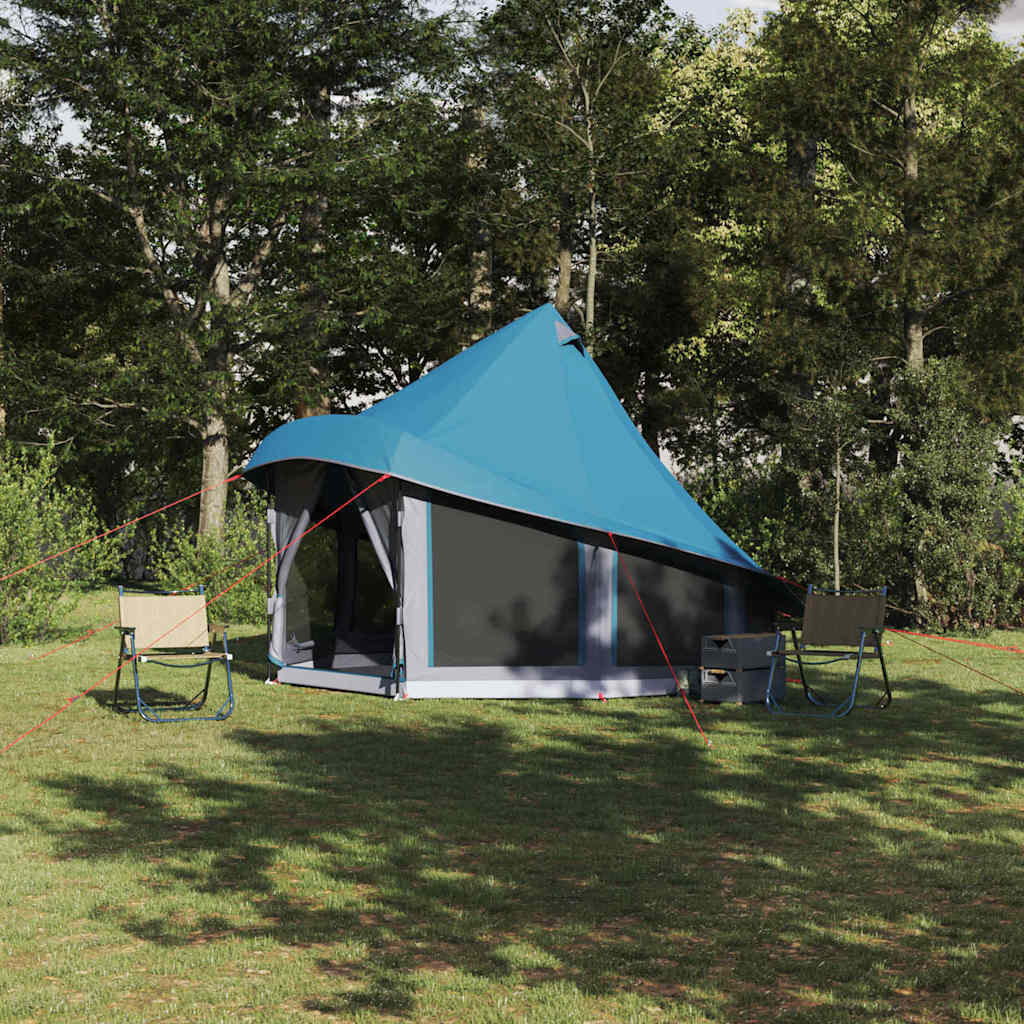 Vidaxx tipi familiar tienda tipi con techo azul 404 x 370 x 270 cm