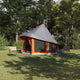 Tenda familiare Vidaxx Teepee grigio e arancione 404 x 370 x 270 cm