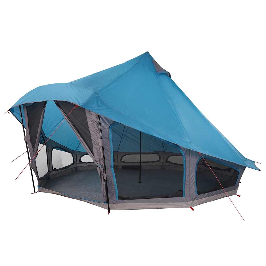 Tenda familiare Vidaxx teepee teepee blu e grigia 508 x 470 x 300 cm