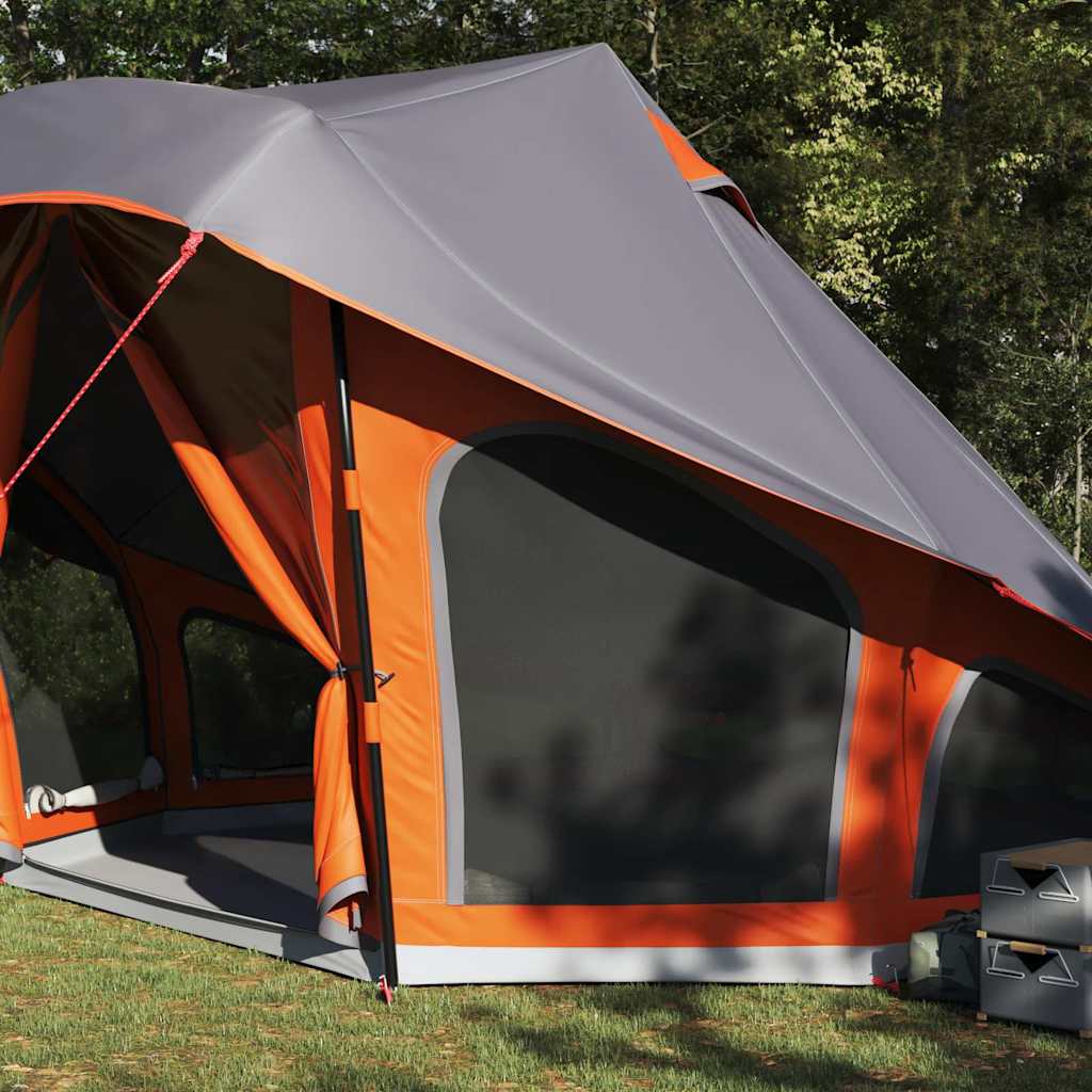 Tenda familiare Vidaxx Teepee grigio e arancione 508 x 470 x 300 cm