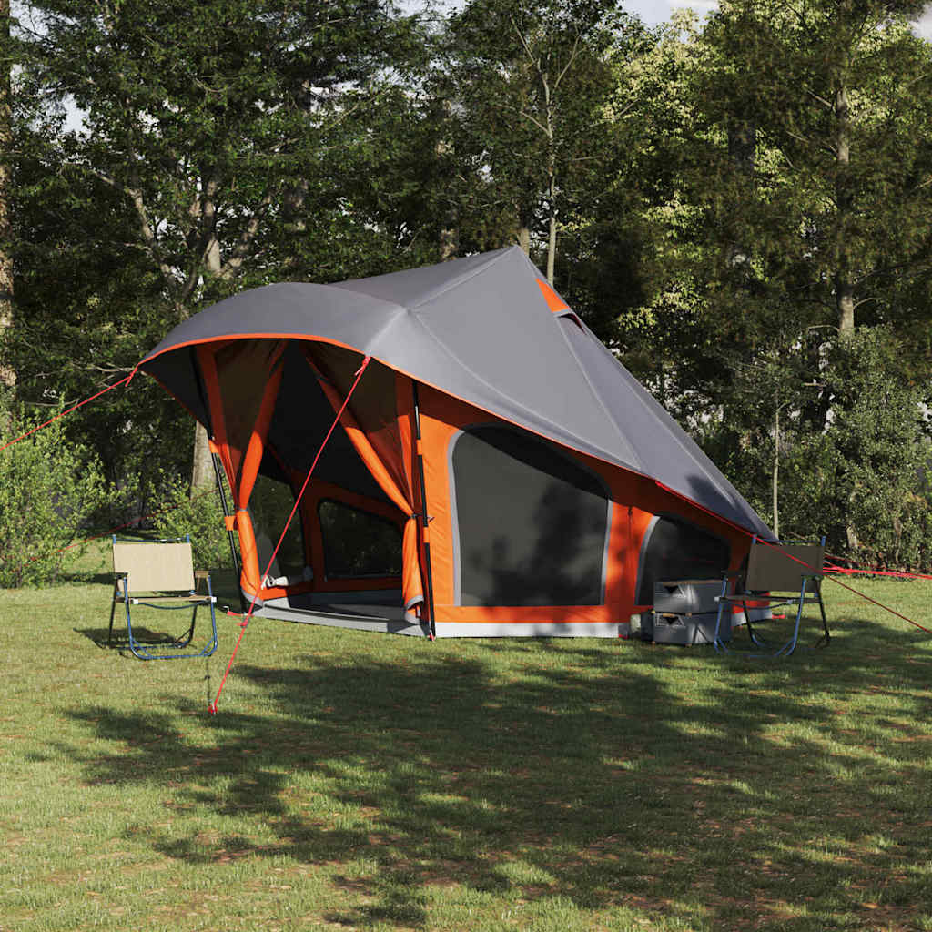 Tenda familiare Vidaxx Teepee grigio e arancione 508 x 470 x 300 cm