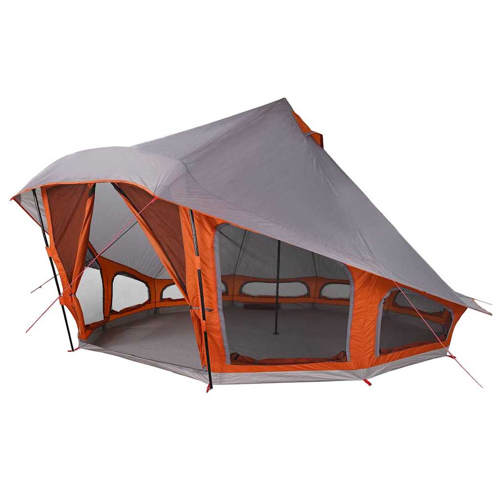Tenda familiare Vidaxx Teepee grigio e arancione 508 x 470 x 300 cm