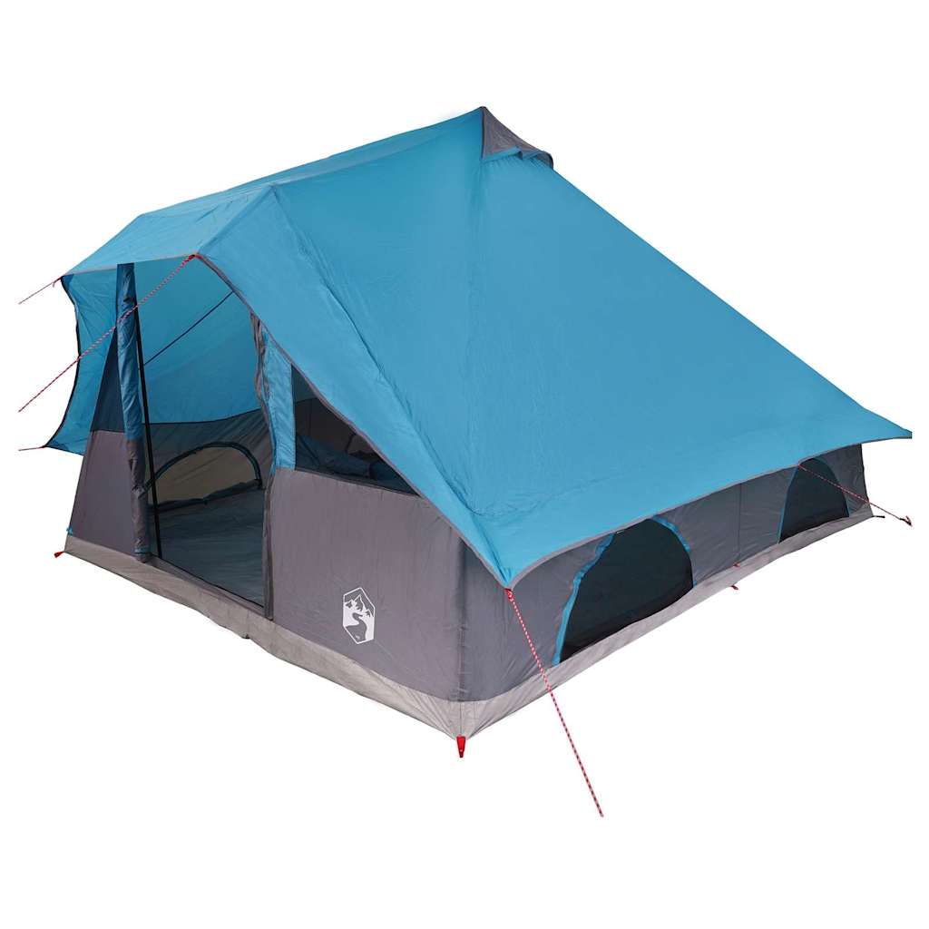 Tienda tipi Vidaxx con techo y almacenamiento azul 358 x 296 x 258 cm tafetán