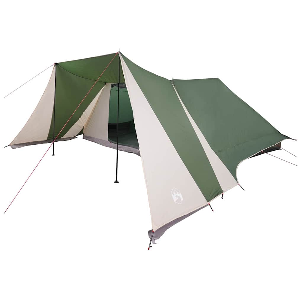 Tienda familiar vidaxx con techo con almacenaje verde y beige 660 x 456 x 200 cm