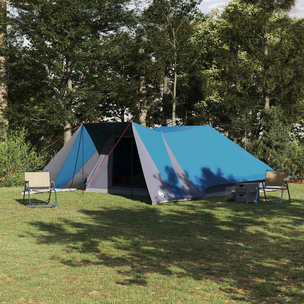Tienda familiar vidaxx con techo con almacenaje azul y gris 660 x 456 x 200 cm