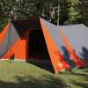 Tenda familiare Vidaxx con tetto grigio e arancione 660 x 456 x 200 cm